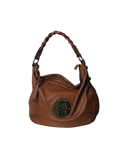 Daria Hobo, &pound;290, Handbags, Brown, Leather, Front view